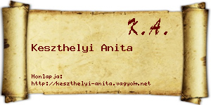 Keszthelyi Anita névjegykártya